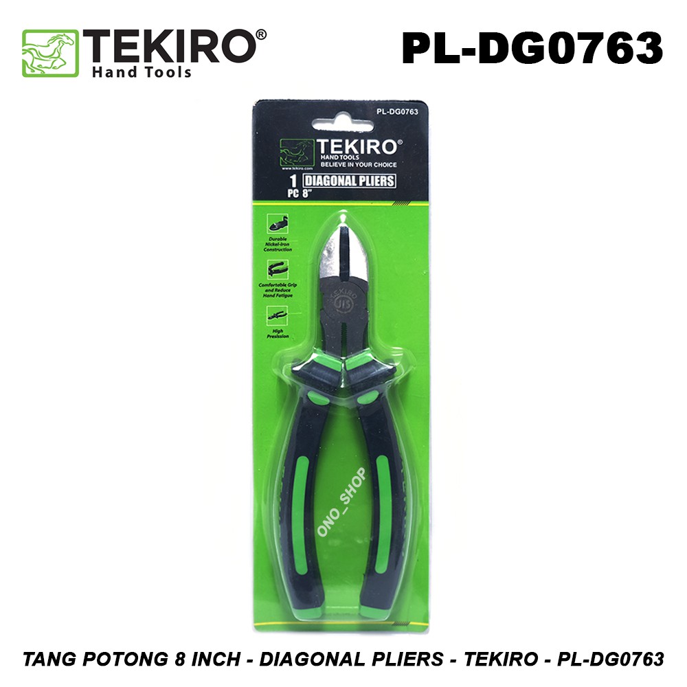 Tang Potong 8 Inch Diagonal Pliers Tekiro PL-DG0763