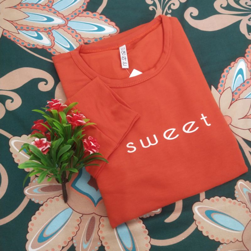 Terlaris Kaos Tunik Jumbo Korea Premium Import/Tunik Oversized/Baju Ibu-Ibu Jumbo/Kaos Panjang