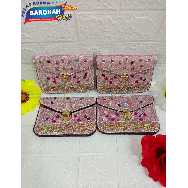 TAS SELEMPANG TURKI CRISTAL | TAS WANITA ARAB | TAS MAKKAH | TAS KECIL | OLEH-OLEH HAJI DAN UMROH