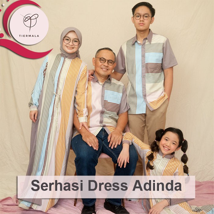 Tiermala Dress Gamis Serhasi Sarimbit  Adinda