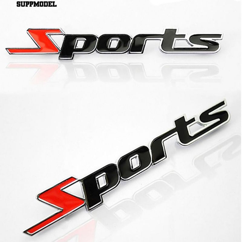 Emblem Mobil Sport Logo Sport Stiker Mobil Sport Sticker Sport 3D