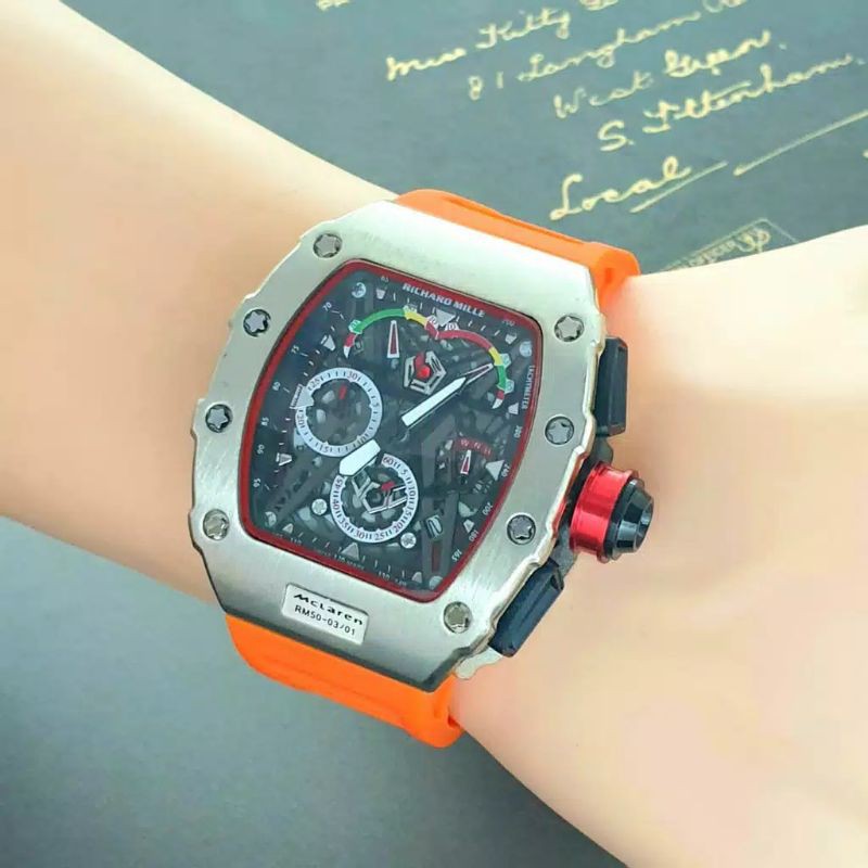 Jam Tangan Pria RM-4408 Richrad Mile RM 2522 Crono Tanggal Aktif - Free Box Batre Cadangan Original