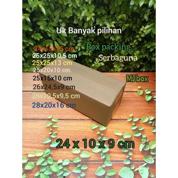 

kardus karton uk, 24x10x9 cm... ST single wall solusi box packing murah kualitas premium