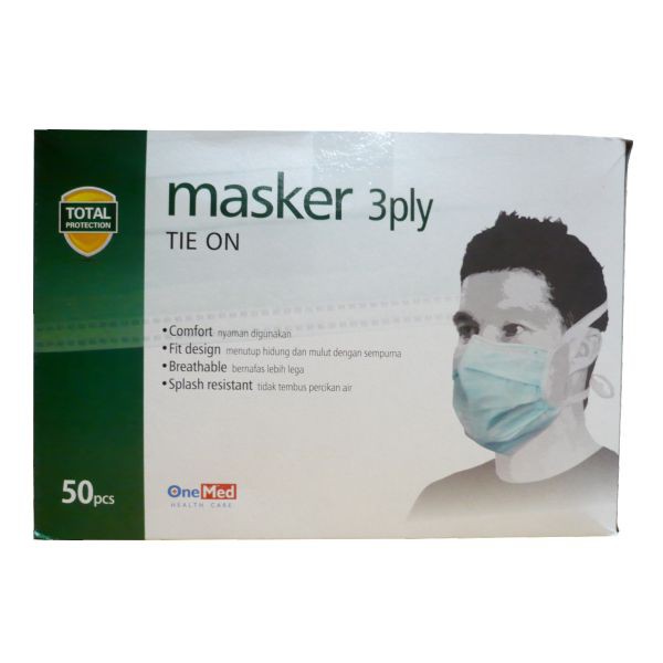 Masker Tali Medis OneMed box isi 50lbr