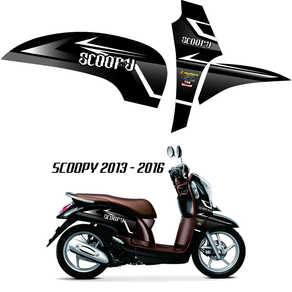 STRIPING VARIASI SCOOPY FI RACING VARIASI STICKER SCOOPY 2013-2016 STRIPING