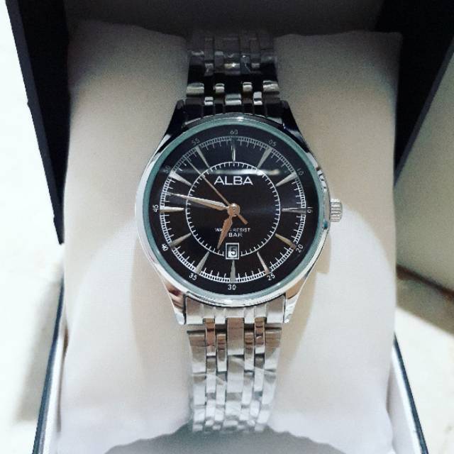 JAM TANGAN WANITA ALBA RANTAI ELEGAN JAM TANGAN TANGGAL ALBA RANTAI CLASSIC KLASIK JAM TANGAN IBU