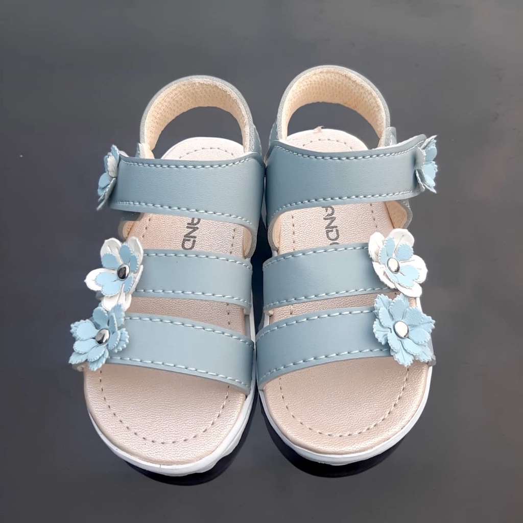 Sandal Tali Anak Perempuan TOKOERS SA04 - Motif Bunga - Kualitas Import