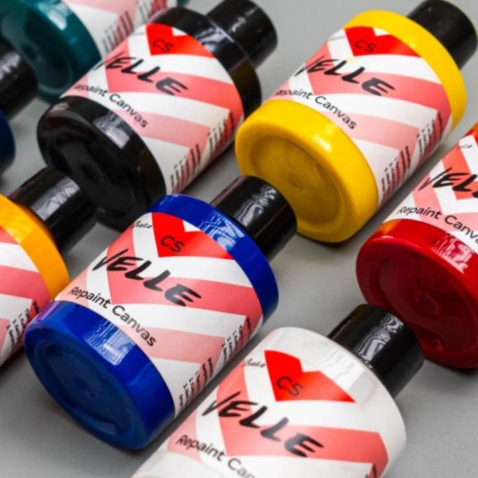 Cat Sepatu Kanvas Repaint Sepatu Tas Topi Kain Kanvas - Velle Cs