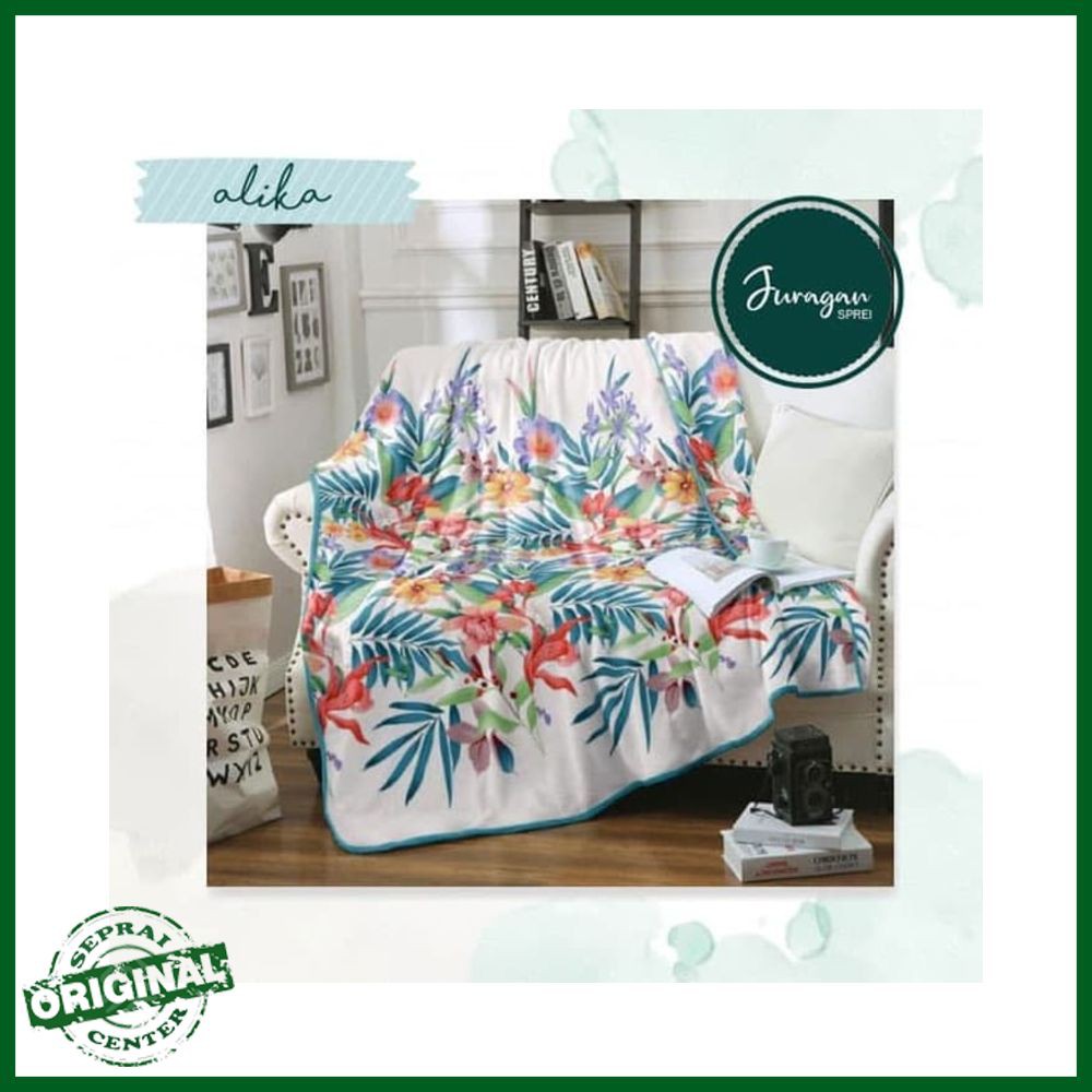 SELIMUT KINTAKUN MICRO FLANEL 160 X 200 ALIKA / SELIMUT DEWASA