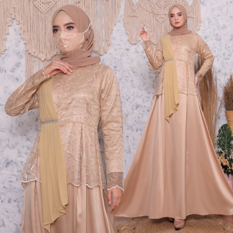 TERMURAHHH/BISA COD/GAMIS SELENDANG SERUTY/GAMIS PESTA /BY MJ