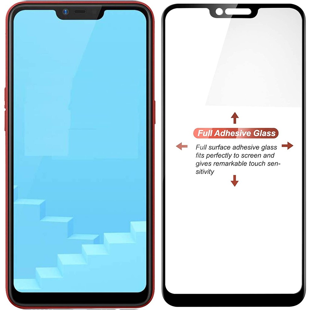 Super Premium Quality Tempered Glass 5D Rakki Anti Gores Kaca OPPO REALME C1