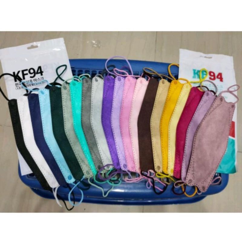 Masker KF94 Warna-Warni