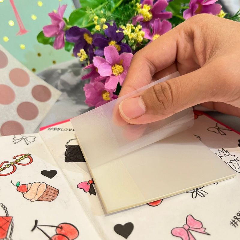 

Sticky Note Bening Pembatas Buku Memo Transparant Alat Tulis Viral