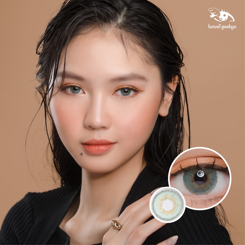 KawaiGankyu Softlens - Luina Sole Three Green (1botol)