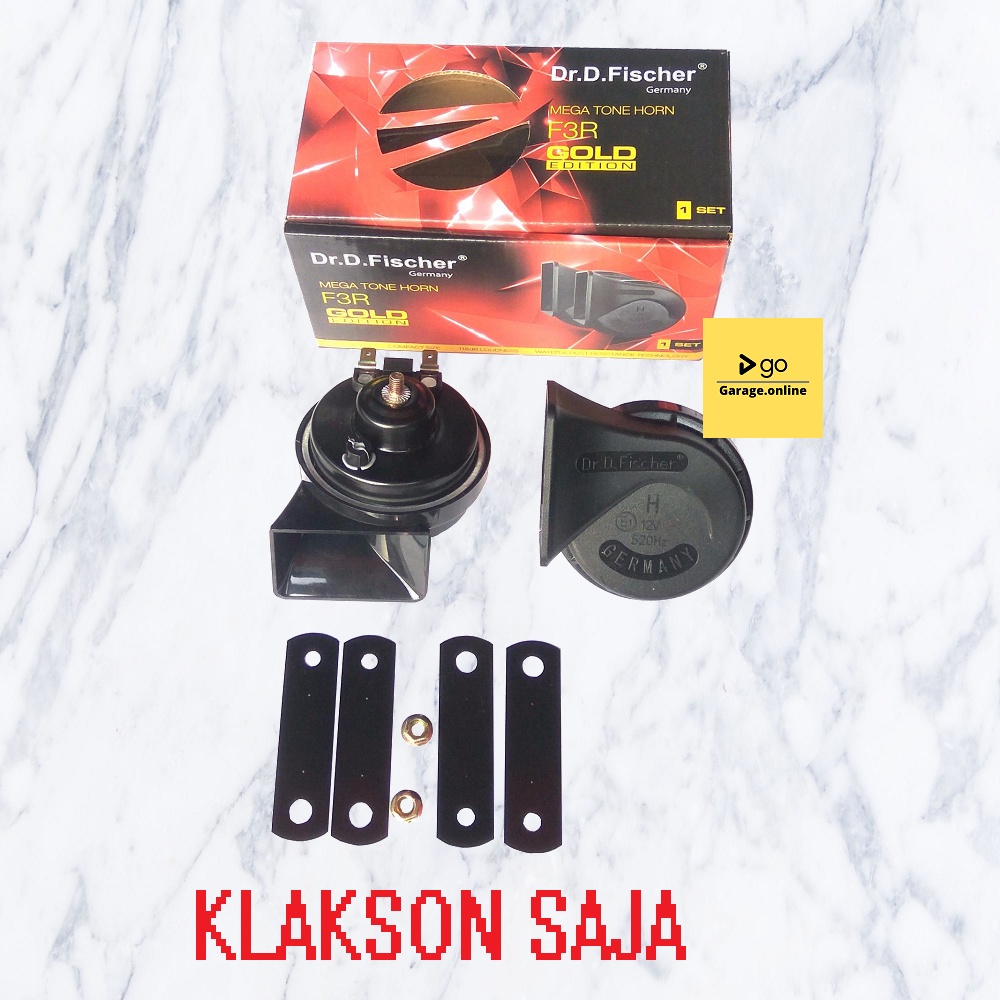 PAKET KOMPLIT Klakson Dr D Fischer Double Disk 12V Original + KABEL RELAY SET BOSCH TERMURAH