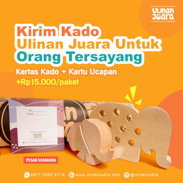 

Biaya tambahan bungkus kado