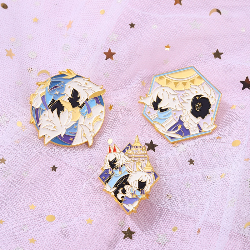 Pin Bros Lencana Bentuk Karakter Kartun Anime Untuk Hadiah Teman