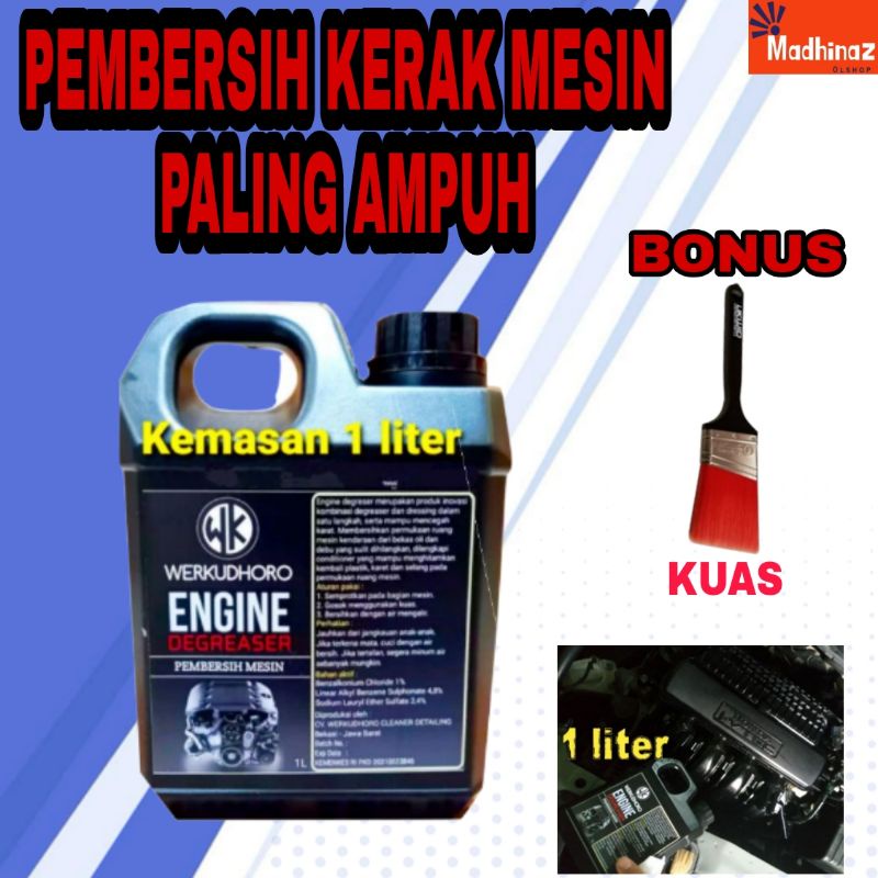 (COD )Engine degreaser WK pembersih kerak mesin mobil motor 1 liter