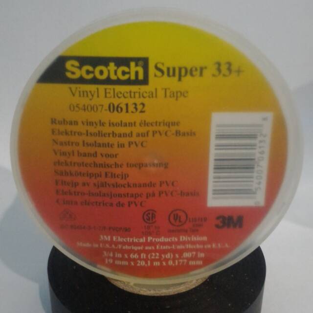 Isolasi listrik 3M Scotch 33+
