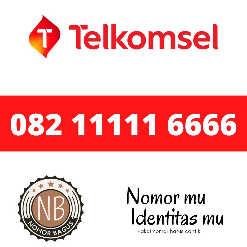 Kartu perdana telkomsel simpati nomor cantik 11111 6666 panca kwartet