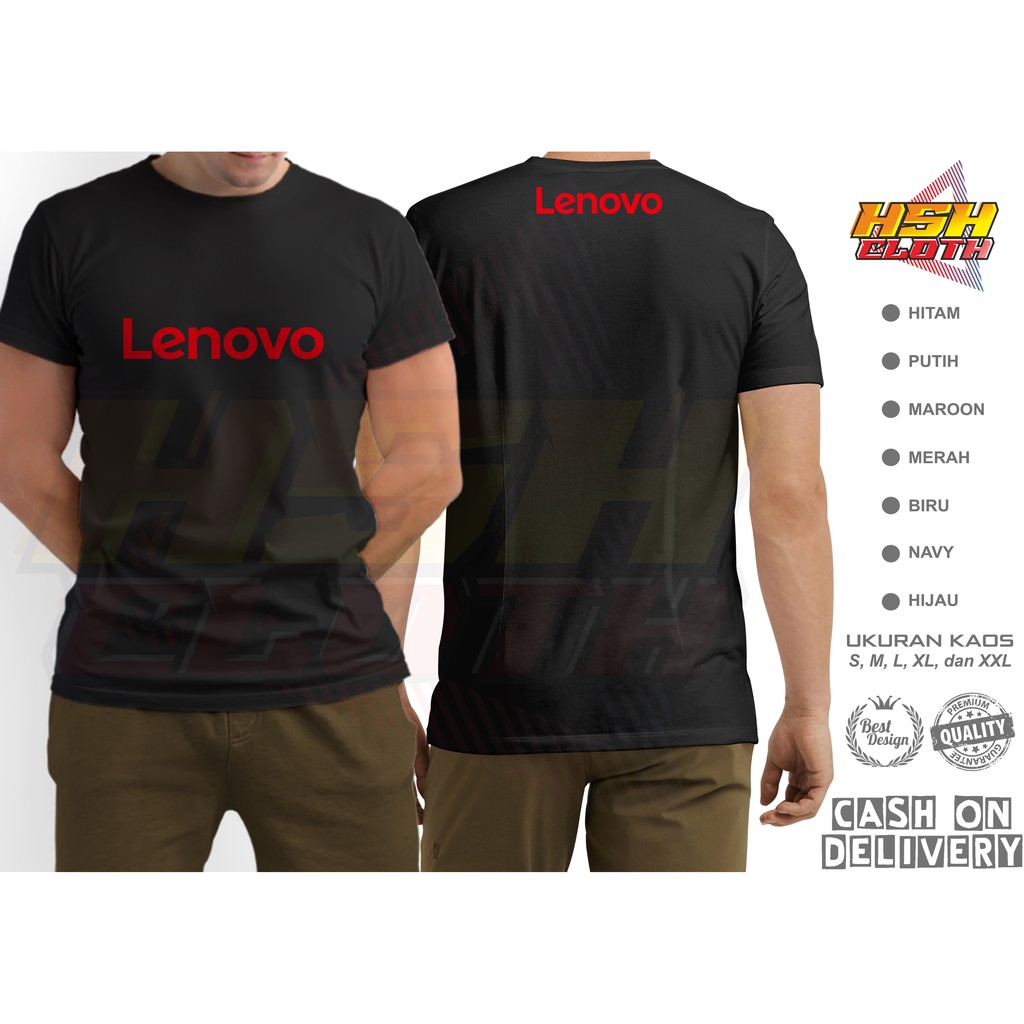 Baju Kaos Distro Lenovo Smartphone Perusahaan Bisa Custom - HSHCloth