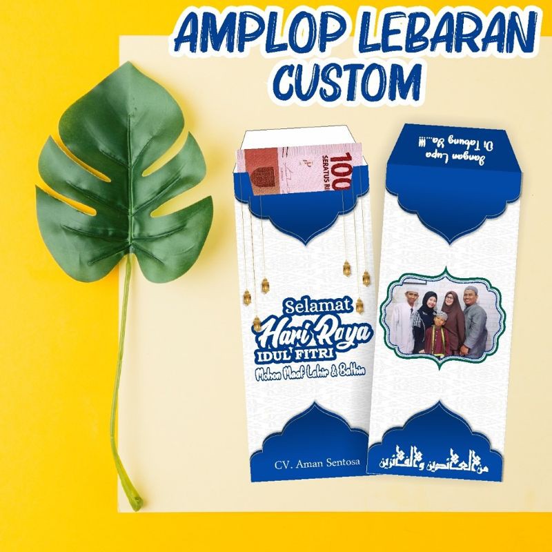 

AMPLOP LEBARAN CUSTOM - BISA PAKAI FOTO DAN NAMA - BAHAN KERTAS ART PAPER