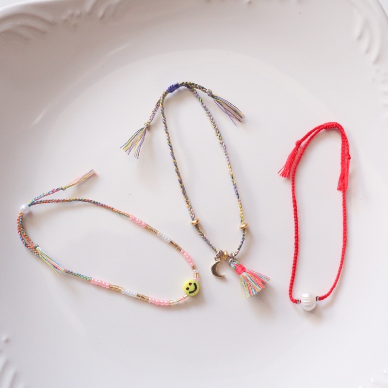 gelang tangan bundle of joy loliastuff (gelang set/ gelang/ gelang boho/ gelang kepang/ gelang beads/ gelang braided/ gelang mutiara/ gelang bracelet/ gelang tali/ gelang friendship)