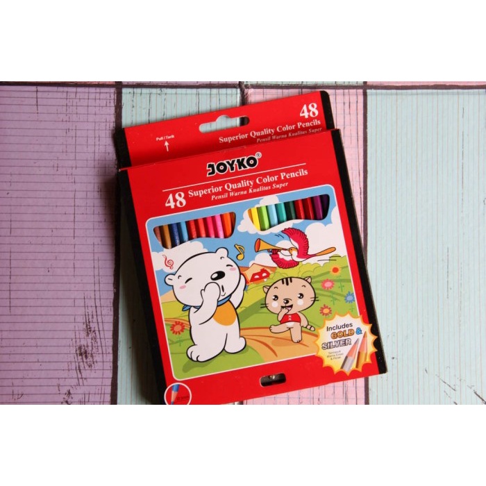 

WARNAPENSIL- PENSIL WARNA JOYKO 48 WARNA CP-48PB -PENSIL WARNA