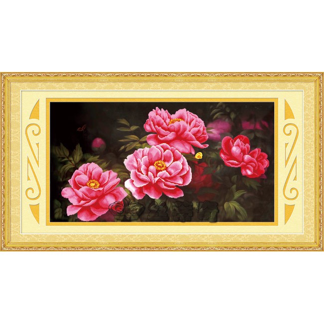 Paket Diamond Painting DOME 170097 Bunga Flower Peony Peoni