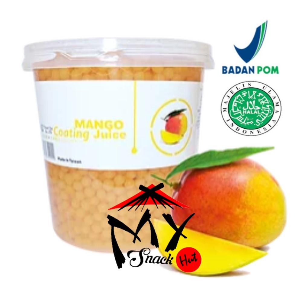 

MANGO COATING JUICE 3.3KG - POPPING BOBA TAIWAN - TOPPING MINUMAN MANGGA POPING BUBBLE MELETUS HALAL Berkualitas