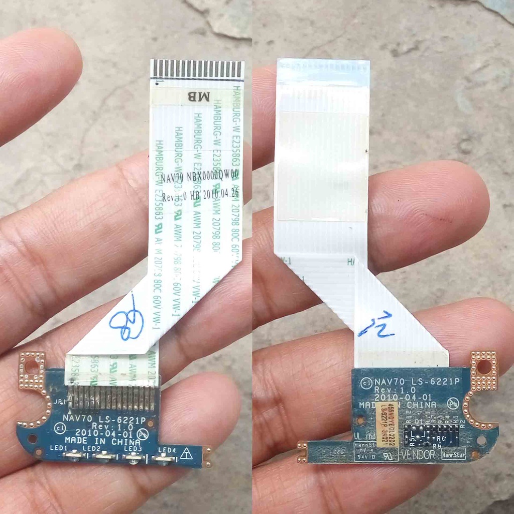 Flexible Lampu Indikator Acer ASpire One D260 Nav70 board Panel LEd Indikator Acer ASpire One D260 N