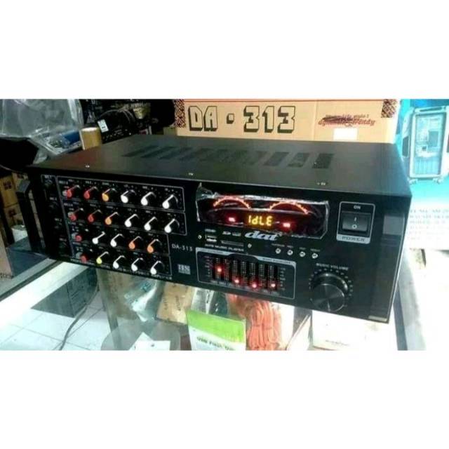 Power Ampli amplifier Karoke DAT 313 DA 313 DAT 313 Bluetooth Terbaik