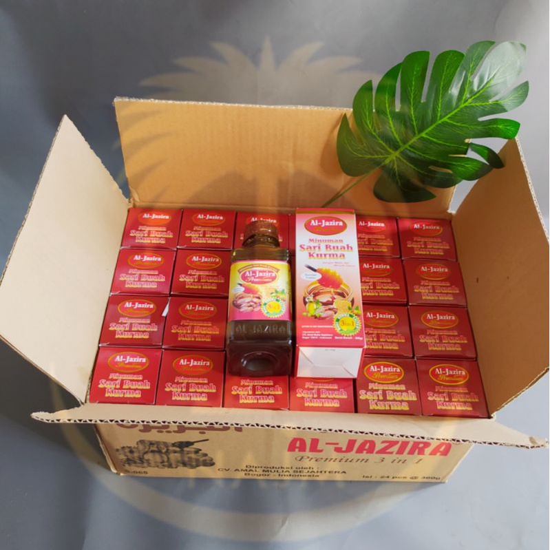 SARI KURMA AL-JAZIRA PREMIUM 3 in 1 [ Promo Spesial Shopee! ] Plus Madu dan Zaitun