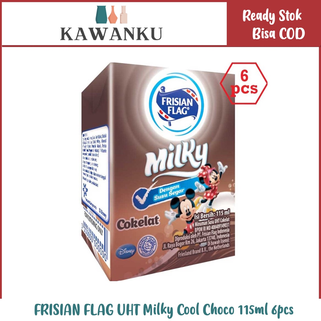 

FRISIAN FLAG UHT Milky Cool Choco 115ml 6pcs