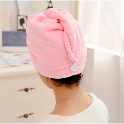 ELFYDO HL0081 Handuk Bandana Pengering Rambut Wanita Headband Towel Microfiber Polos