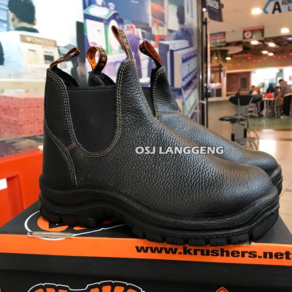 Sepatu Safety Shoes Krushers Nevada Black / Krusher Hitam Murah Original