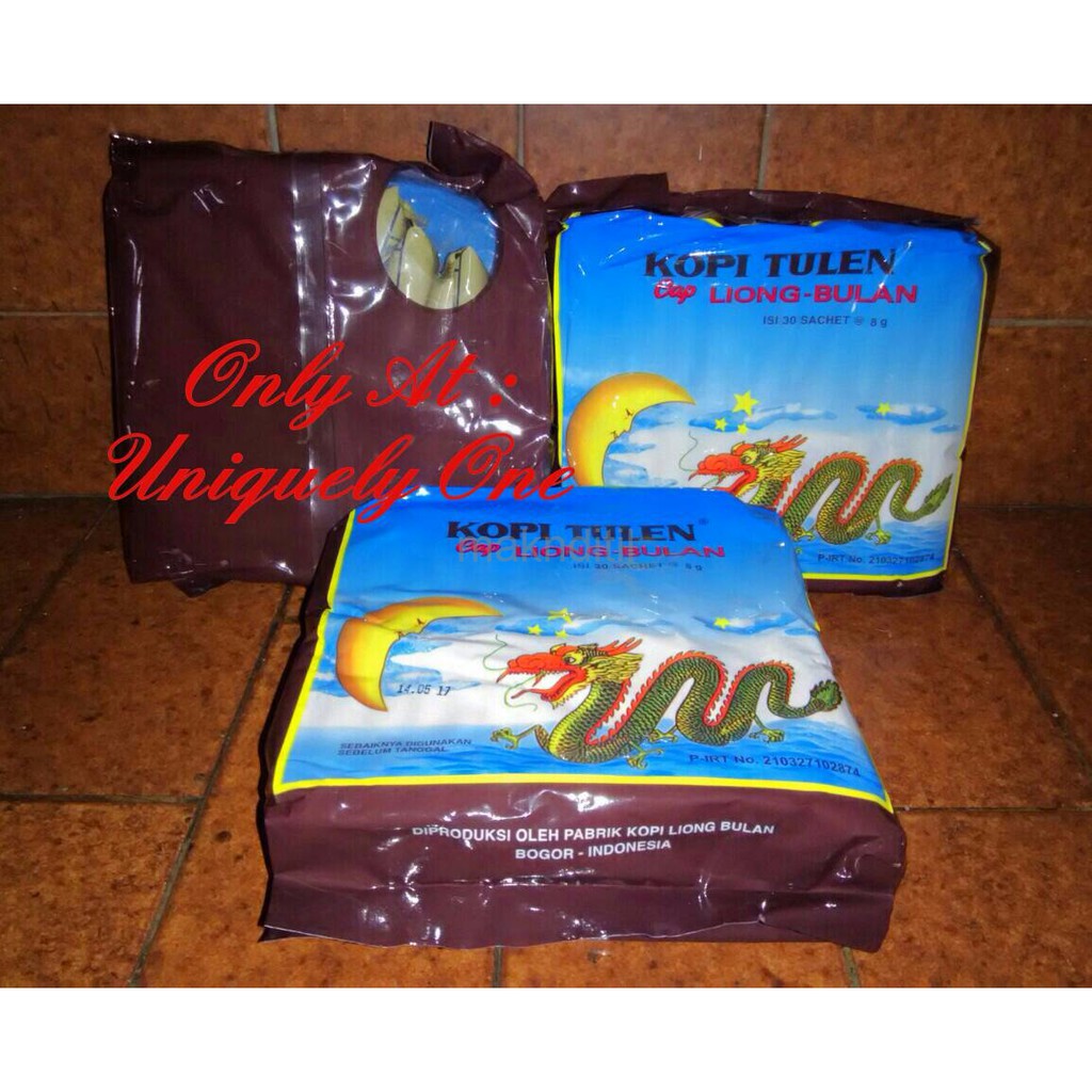 

KOPI BUBUK HITAM TANPA GULA LIONG MINI LIONG BULAN SACHET @30PCS/PAK