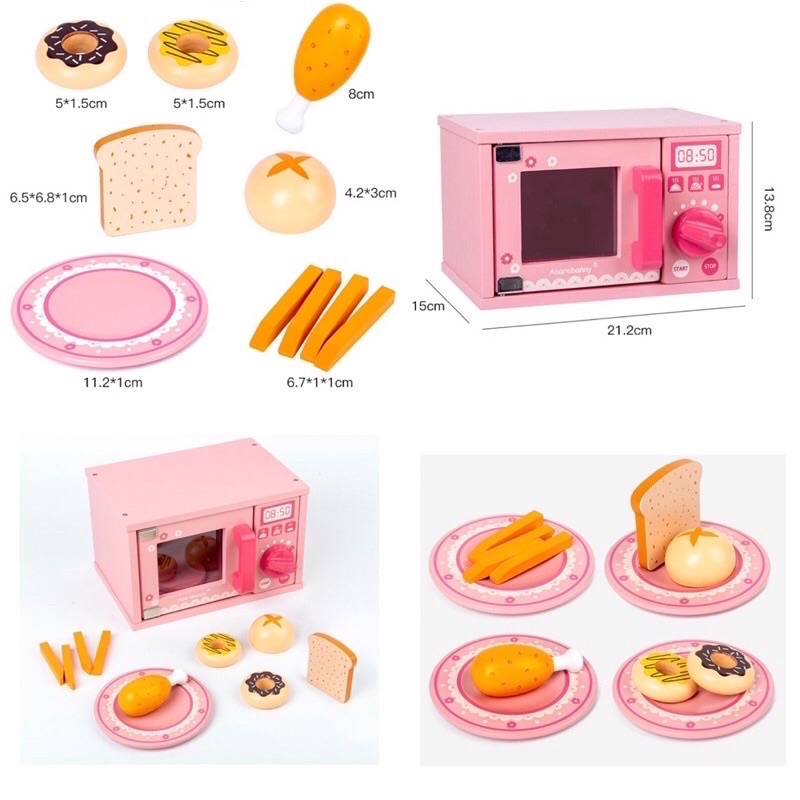 Wooden Pastel Kitchen Set