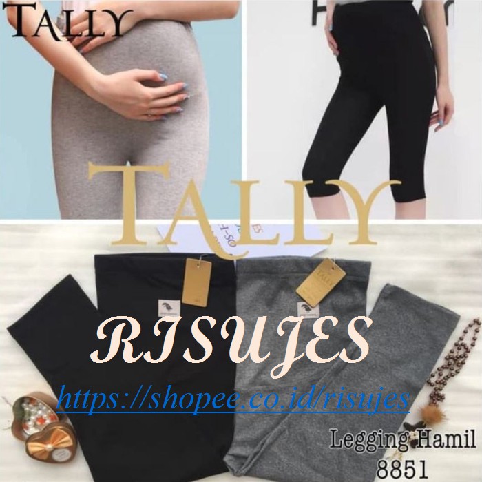 Celana Legging Hamil Selutut &amp; Tebal TALLY / Celana Ketat 3/4 Pant Tally 8851