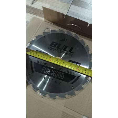BULL Circular Saw Blade 10" X 24T (Mata Serkel 10"X24T bukan tanduk) 255mm