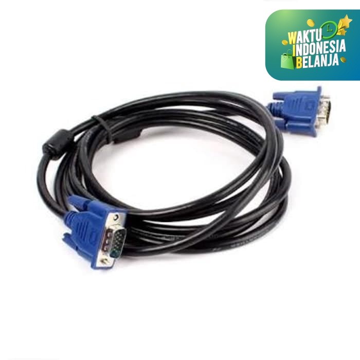 Kabel VGA 3M Male To Male - Cable VGA 3 Meter Standar