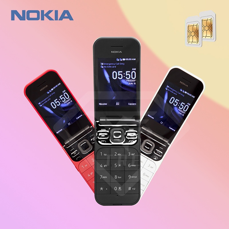 TRE NOKIA 2720 FLIP DUAL SIM GARANSI TOKO HP JADUL NOKIA JADUL LIPAT