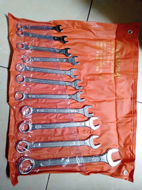 Kunci ring pas set 11pcs 8/24