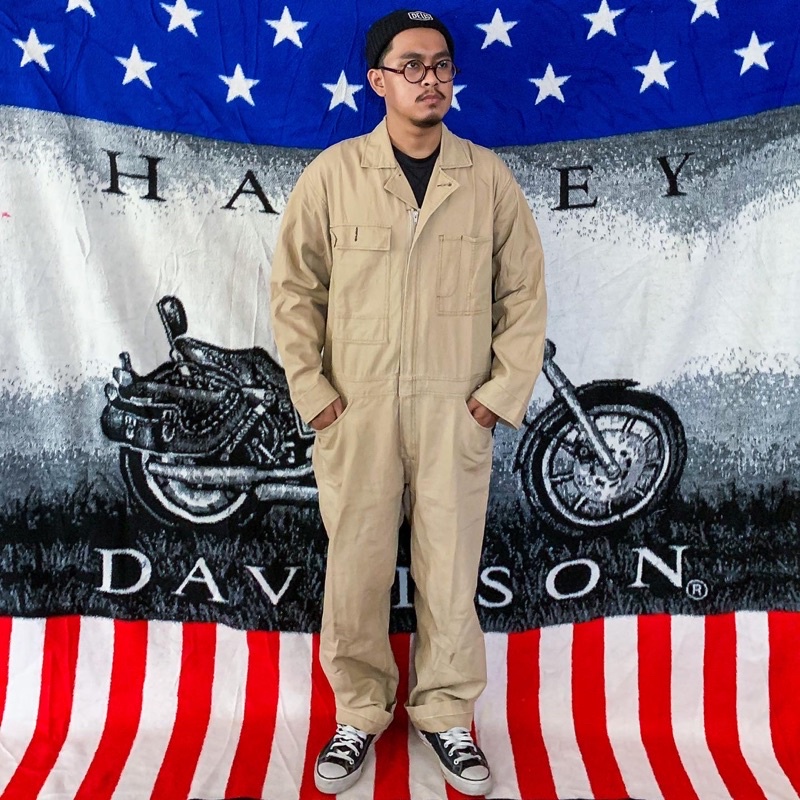 Vintage Dickies Coverall Long sleeve Khakis
