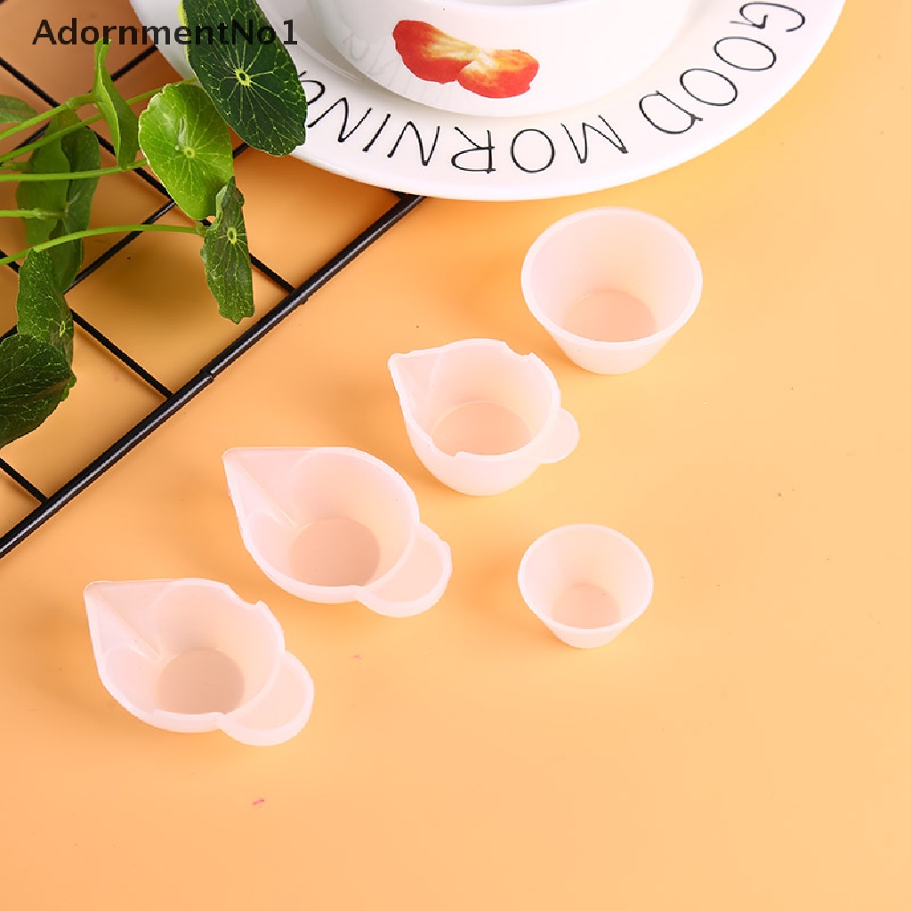 (AdornmentNo1) 5pcs / Set Cetakan Epoxy Resin Bahan Silikon Untuk Membuat Perhiasan DIY