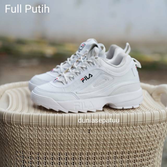 SEPATU FILA DISRUPTOR WHITE PUTIH DISRUBTOR TERMURAH 