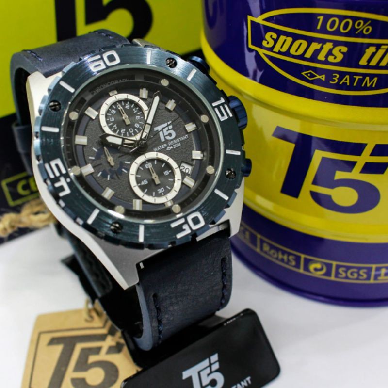 Jam Tangan Pria T5 H 3806 H3806 Original Chrono Stopwatch