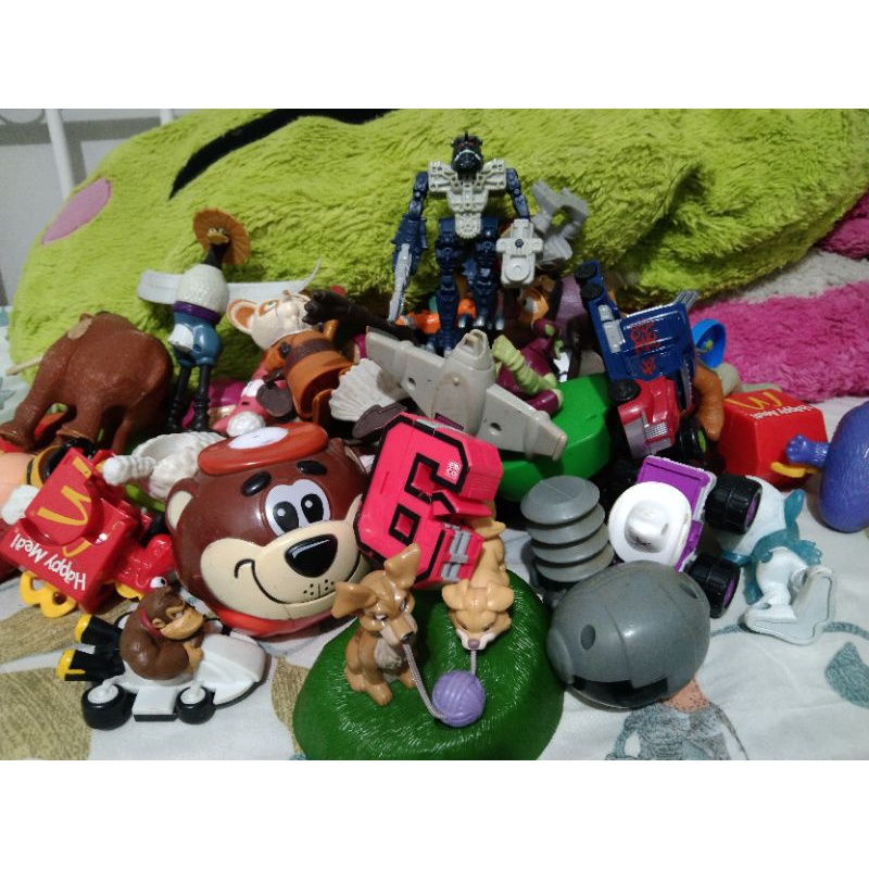 lot17 real pic mainan action figure preloved McD happymeal HokBen KFC dll hadiah anak koleksi pajang