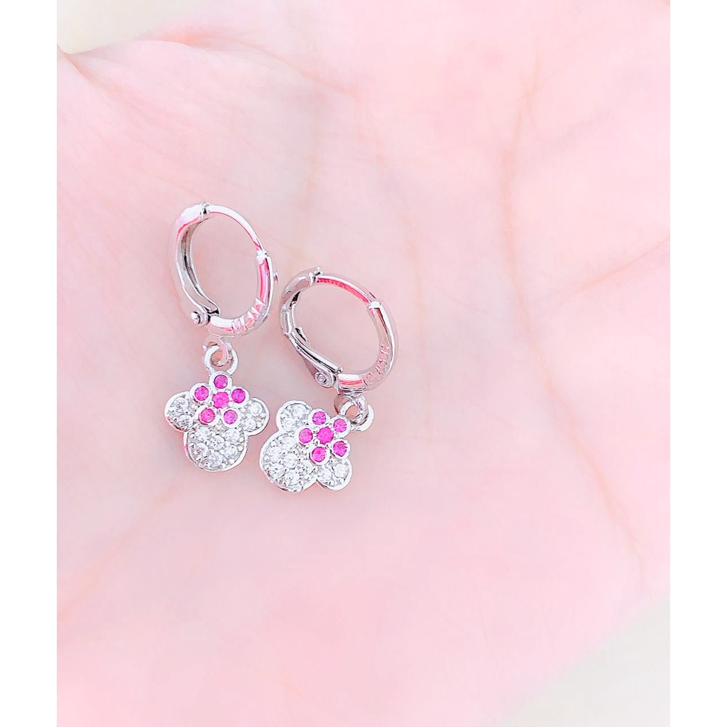 Anting Anak kepala Mousse Silver Xuping