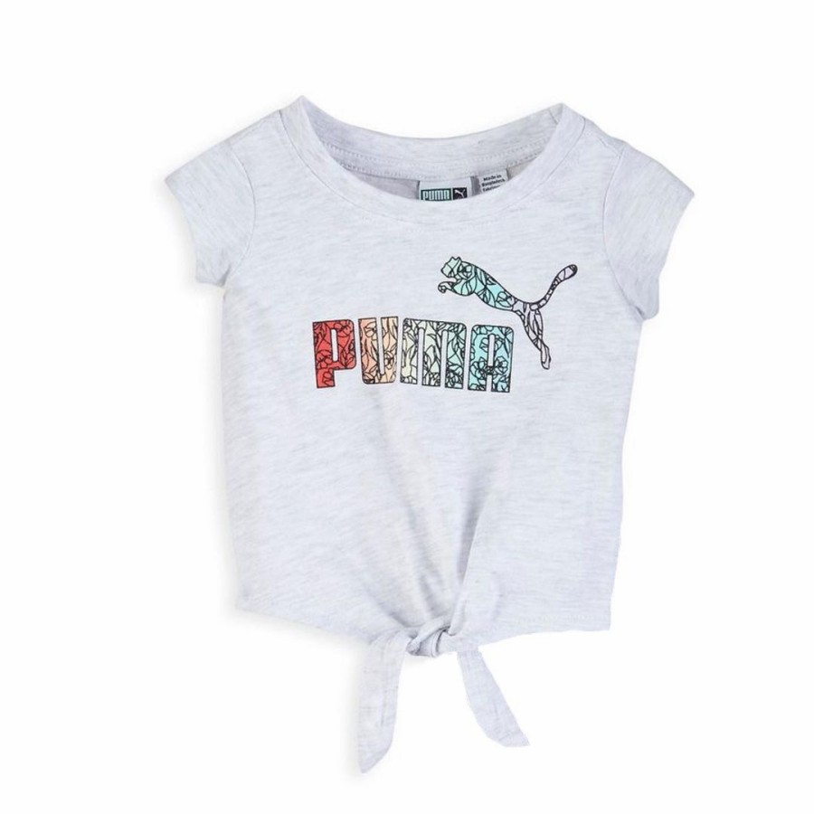 Kaos Katun Anak Perempuan Puma Grey Rainbow Size 12m 5y / Kado Baju Anak Animals / Kaos Sport Adem M